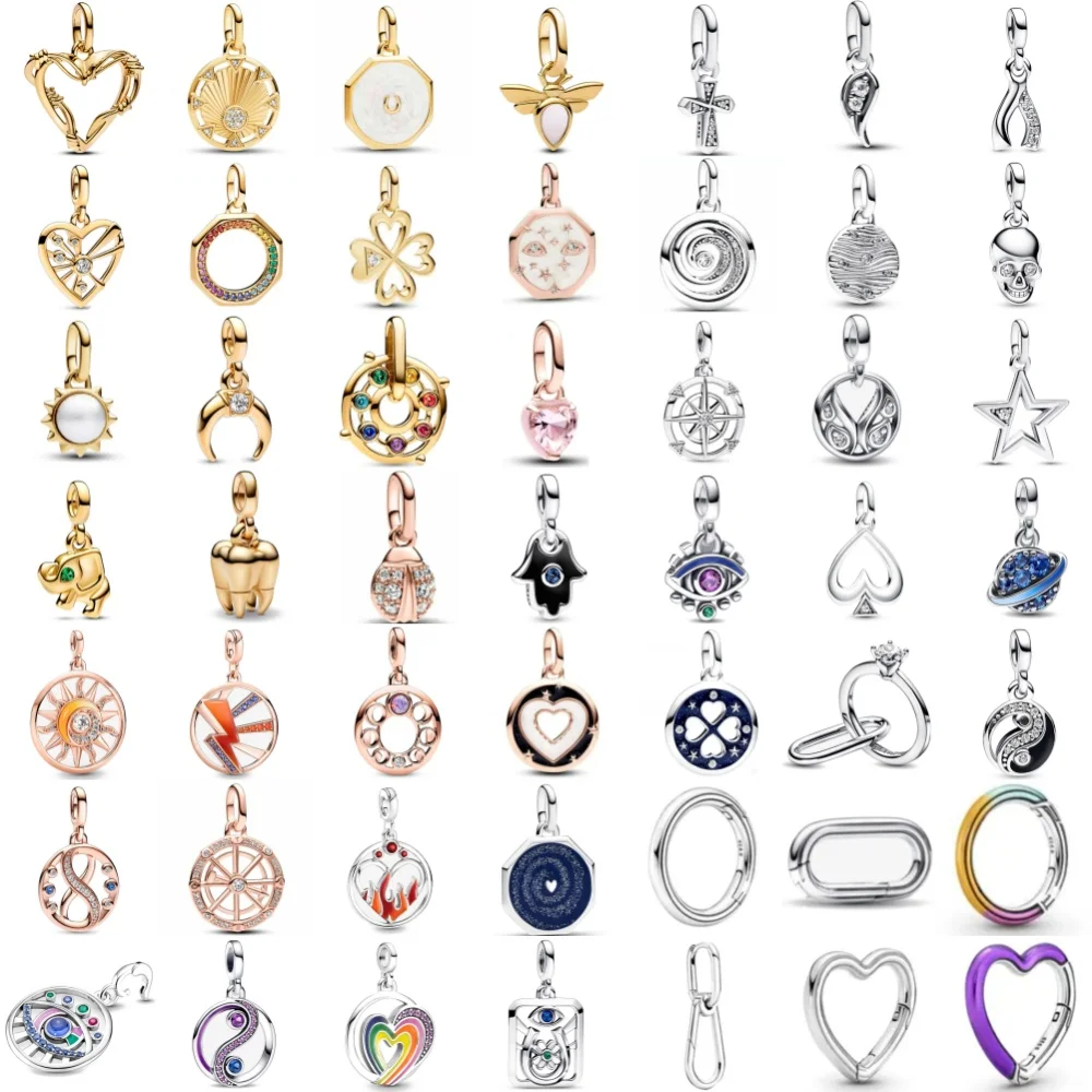 حار بيع 925 الفضة ME سلسلة الذهبي الأسنان الفيل قلادة ، مناسبة لسوار ME الأوروبي الأصلي لتقوم بها بنفسك سحر المجوهرات #1