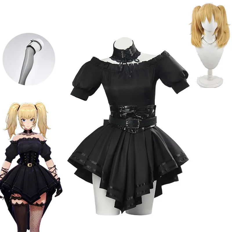 Disfraz Medieval Retro Grok Ani, Vestido Gótico, Calcetines, Ropa Vikinga Negra, Chal, Traje para Halloween, Carnaval y Fiestas