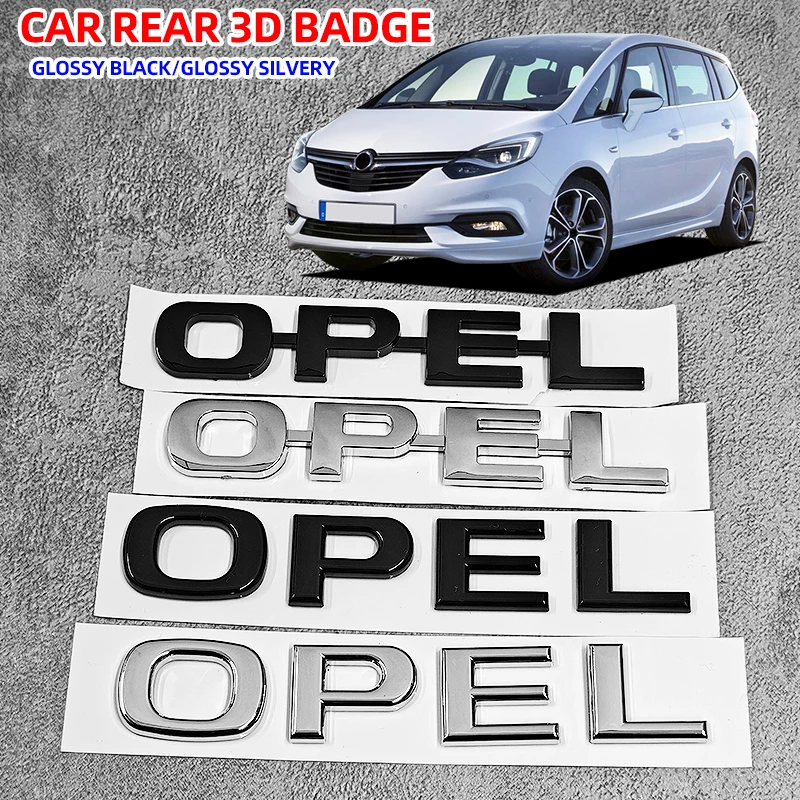 

ABS Car logo Fender side Rear tail door trunk sticker Emblem For Opel Astra H G J Insignia Mokka Zafira Corsa C D Antara Combo