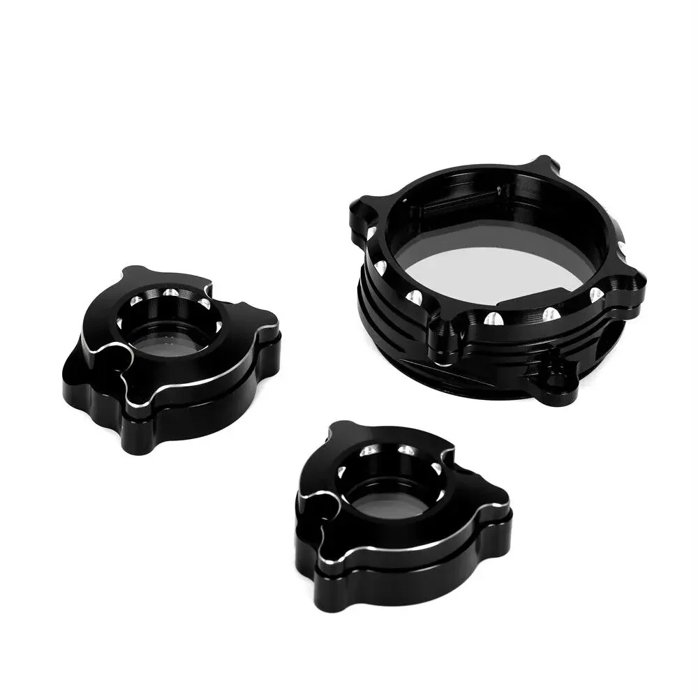 3D CNC Clear Motorcycle 1 Cam Cover + 2 Valve Covers Modified Cylinder Cover For Grom125 Monkey125 DAX125 Trail125 2022-2023