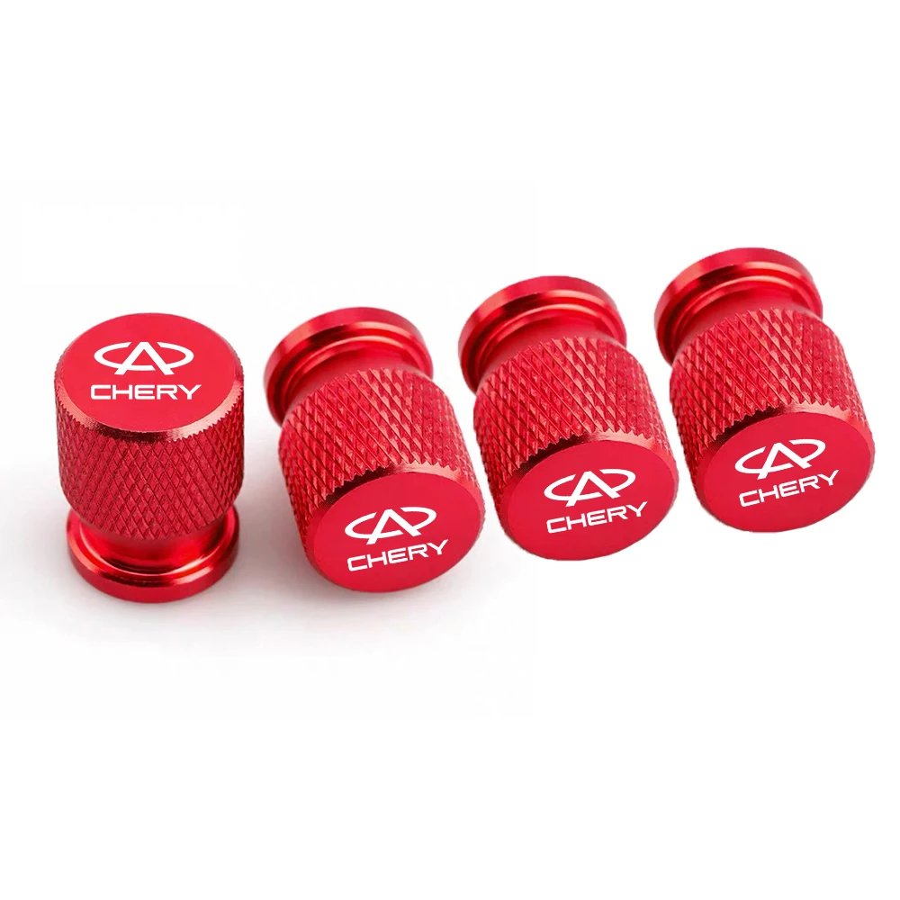 4pcs/Lot Colorful Car Tire  Hexagonal Valve Nozzle Cap Stainless Steel for CHERY ARRIZO 5 TIGGO 3 4 5 7 PRO 3 5x 8 E3 E5 8 plus