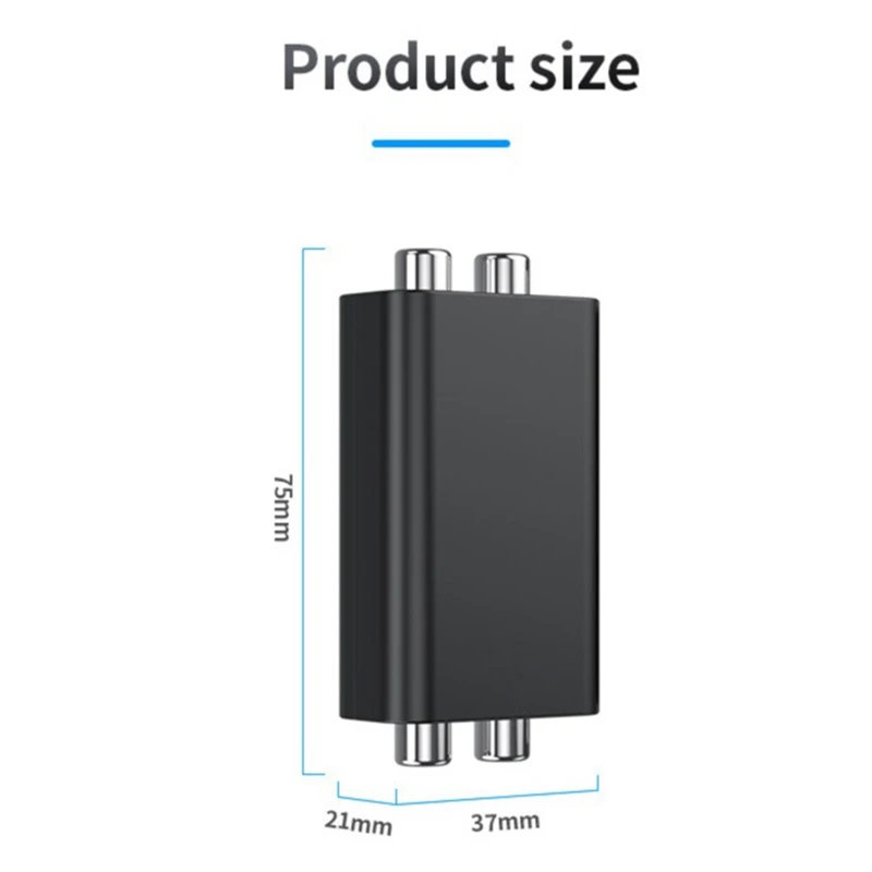 1 Stuks Grond Lus Ruisisolator Ruis Zoemende Zoemende Filter Rca Ruisonderdrukker Isolator Audio Voor Pc