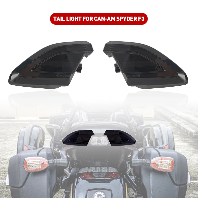 Smoked Black LED Tail Lights for Can-Am Spyder F3 All Models