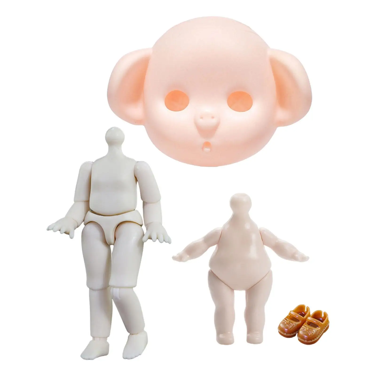 Pig Vegetarian Head Body Parts Ball Jointed Doll Head DIY Toy BJD Pig Doll Head