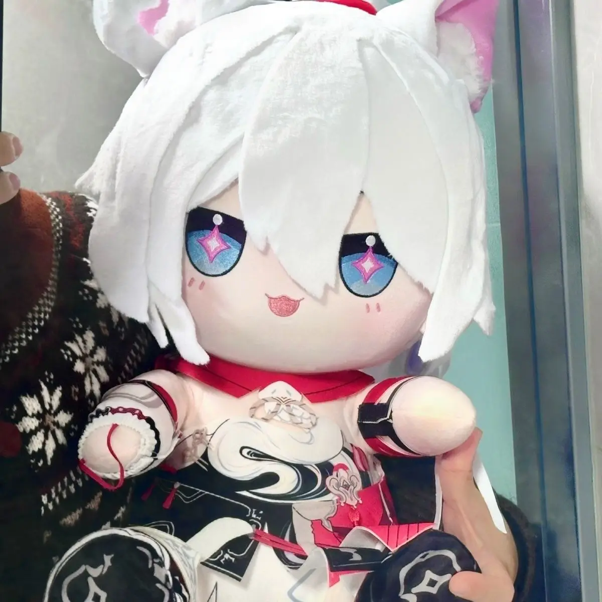 

Honkai Impact 3rd Kiana Kaslana Game Anime Cosplay Plush Stuffed Cotton Cute Body Change Clothes Doll Dress Up Toys Cushion 40CM
