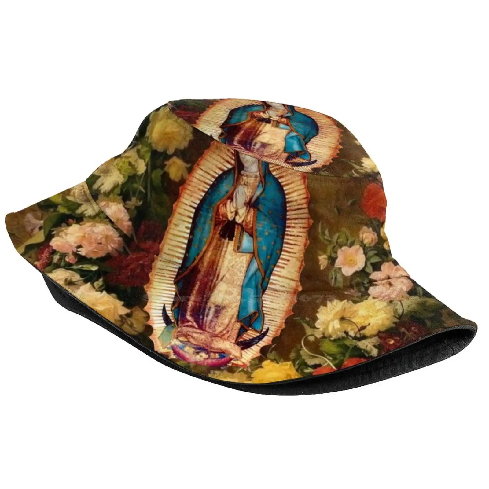 Our Lady Of Guadalupe Virgin Mary Sun Cap Fisherman Hat Bucket Hats God Religious Catholicism Faith Prayer Bible Virgen De