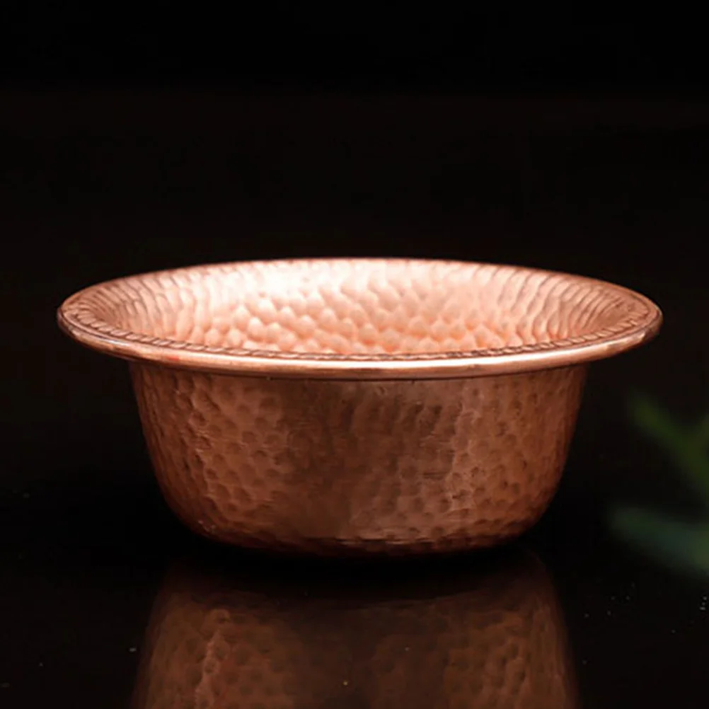 

Copper Worship Bowl Traditional Buddhist Water Offering Cup Easy Clean Home Temple Offering Religious Cup Buddhist Worship Bowl
