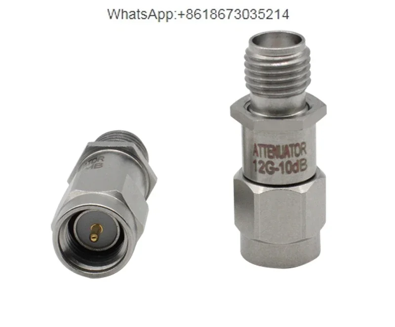 SMA attenuator 0-12G stainless steel SMA RF attenuator 3/5/6/10/15/20/30DB 2W test