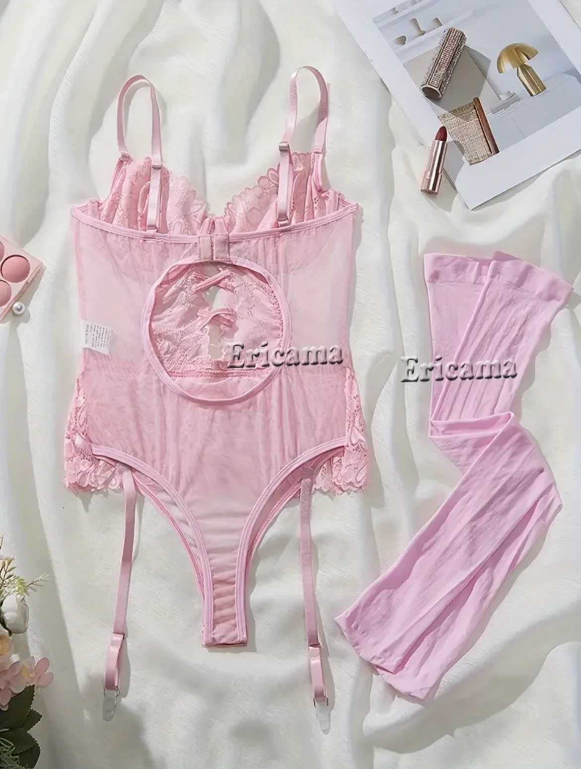 Sexy Bra And Panty set Exotic Costumes Sensual Transparent Lace Erotic Apparel Porn Goth Mesh Sex Outfit Top and Briefs