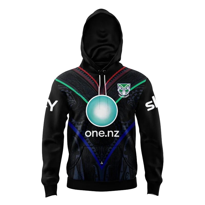 KIDS HOODIE  2024 NEW ZEALAND WARRIORS MENS REPLICA INDIGENOUS JERSEY