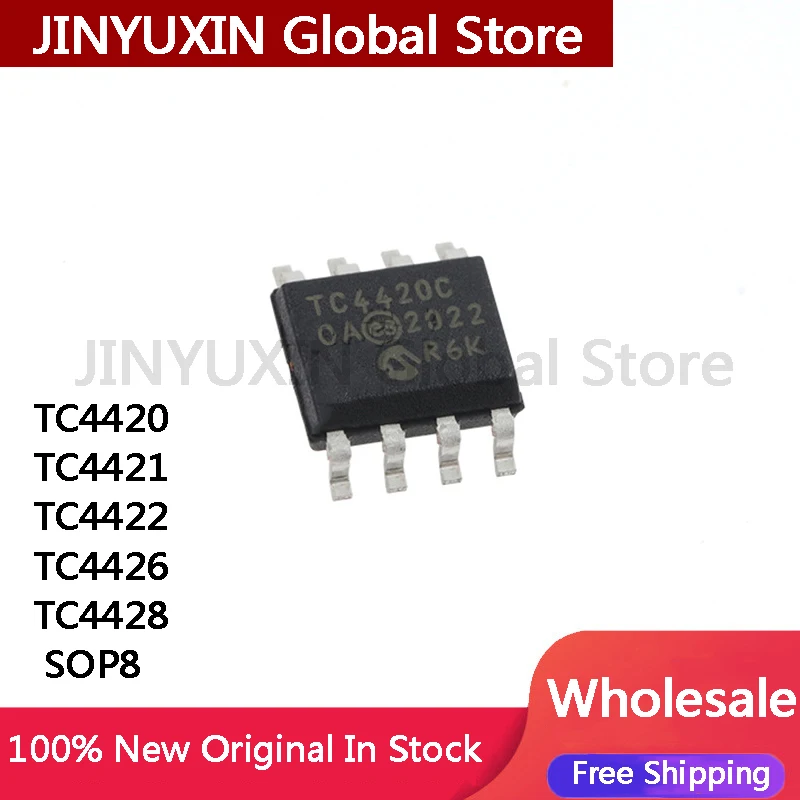 MXY 10Pcs TC4420COA TC4420C TC4420 TC4421 TC4422 TC4426 TC4428 EOA AVOA SOP-8 IC Chip Wholesale