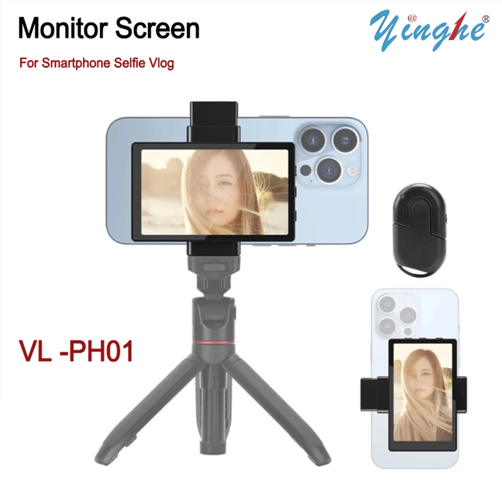 

Smartphone Vlog Selfie Monitor Screen using phone rear camera for Selfie Vlog Live Stream for Android iPhone