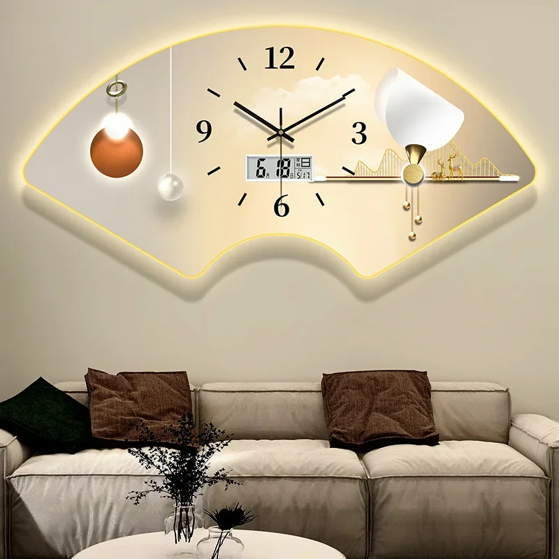 

Perpetual Calendar 2022 New, Wall, Living Room, Modern Decorative Painting with Lights, Restaurant Wall