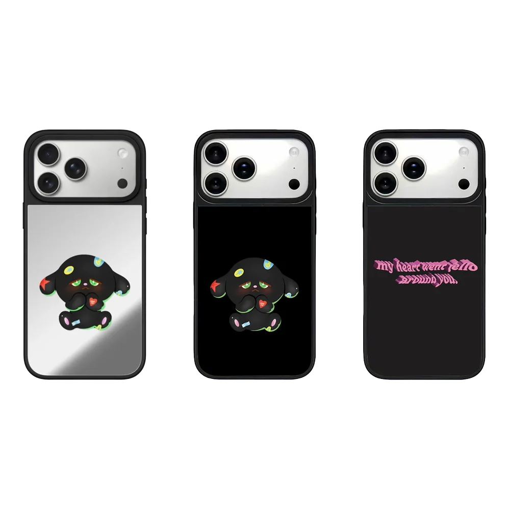 

My Heart Around You Phone Mirror Surface Magnetic Phone Case Cover for IPhone 12 13 14 15 16 17 Pro Max Case for IPhone 17 Air