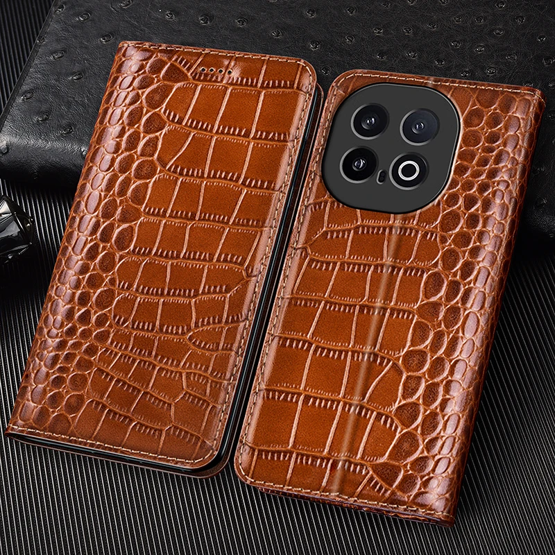 Crocodile Genuine Leather Flip Case For Infinix Zero X Neo 40 GT Note Hot 60 50 40 30 Pro Plus Vip Phone Wallet Cover Cases