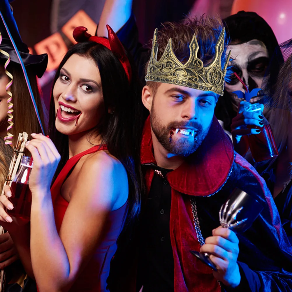 

2Pcs King Crowns for Men Crown Cosplay Wedding Engagement Crowns for Men Kings Crown