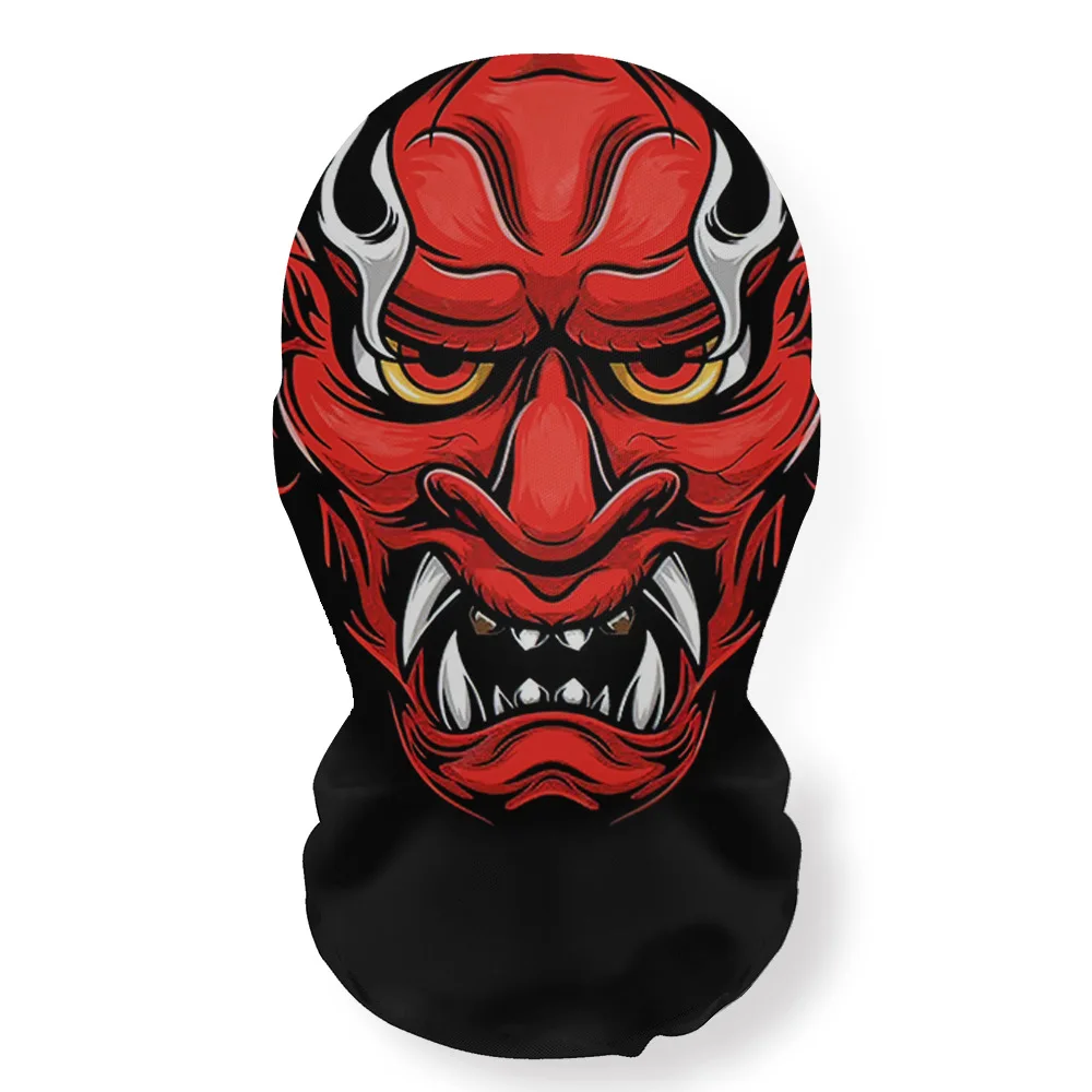 Máscara de Halloween, accesorios de Cosplay, pasamontañas de cara completa, malla elástica, cubiertas para la cabeza de calavera transpirables, fiesta de terror, cara de fantasma de Halloween