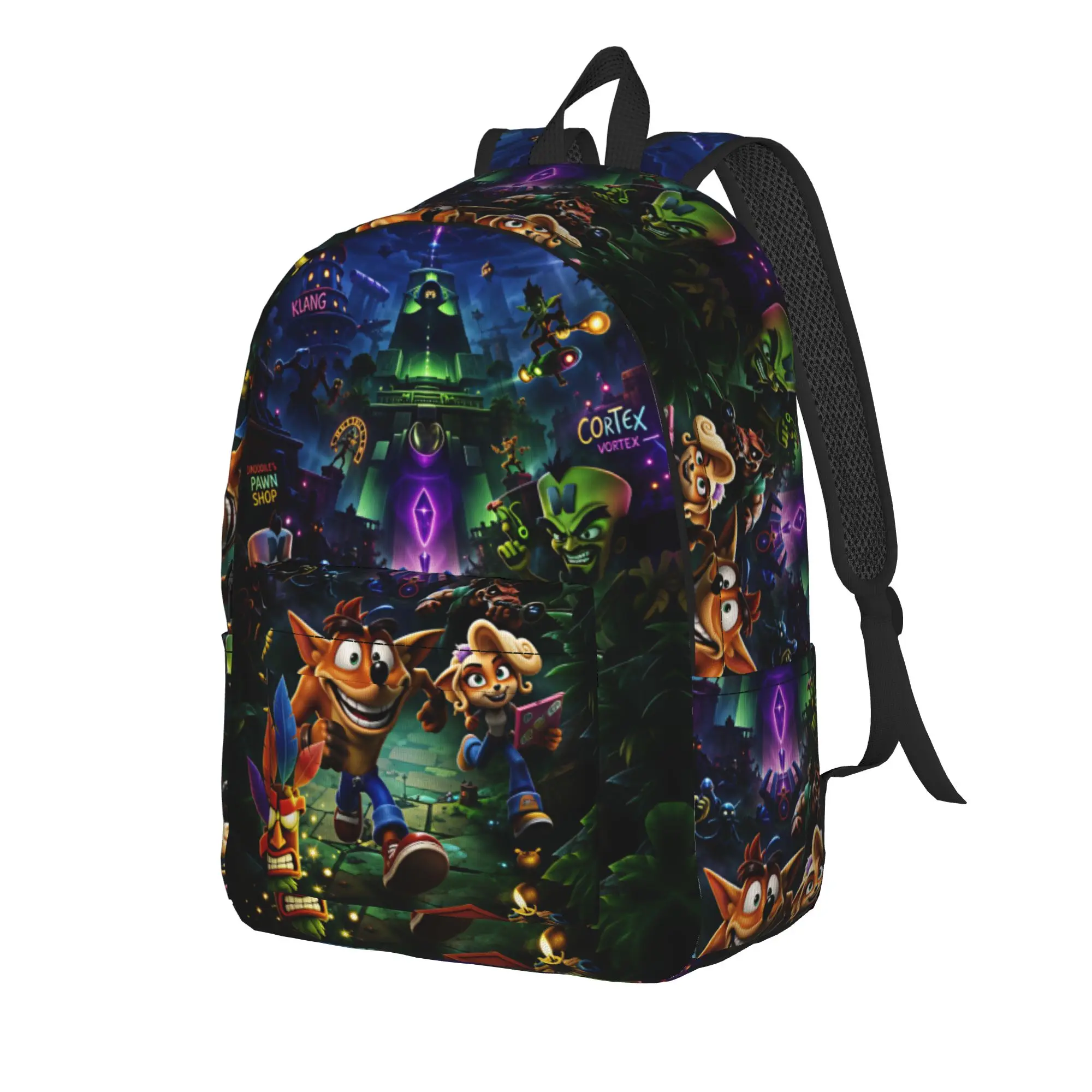 Crashs Bandicooted Backpack  Sport Backpacks Male Design Lightweight School Bags Kawaii Rucksack
