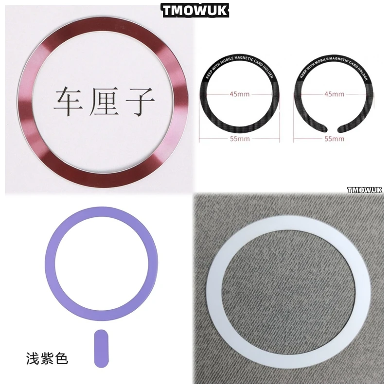 

For IPhone 13-16 Pro Max Plus Mini Magsafe Metal Plate Ring Sticker Wireless Charging Adhesive