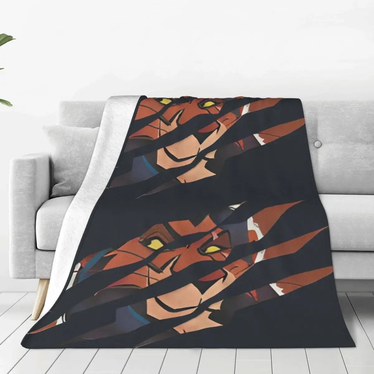 Villains Scar Claw Slash Blanket Quality Warm Soft Throw Blanket Autumn Picnic Home Decor Pattern Bedspread