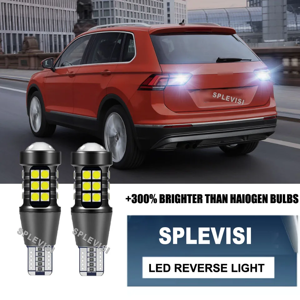 

2xT15 2835 LED Backup Reverse Lights 300% brighter 8-18V For VW Beetle 2011.07-2019.07 Tiguan 2009-2017 Scirocco mk3 2008-2014