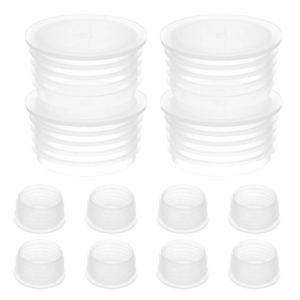 12Pcs Vegetable Box Accessories Reusable Clear Round Plastic Stopper Plugs Garden Pot Water Sealing Plug Balcony Planter Water view 3