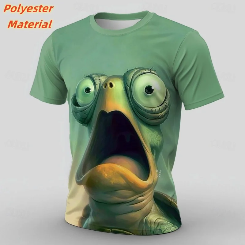 Marine Tier 3D Druck Sport Schnell Trocken Atmungsaktive Männer T-shirt Straße Casual Mode Trend Lose Urlaub Kurzarm Kleidung Top