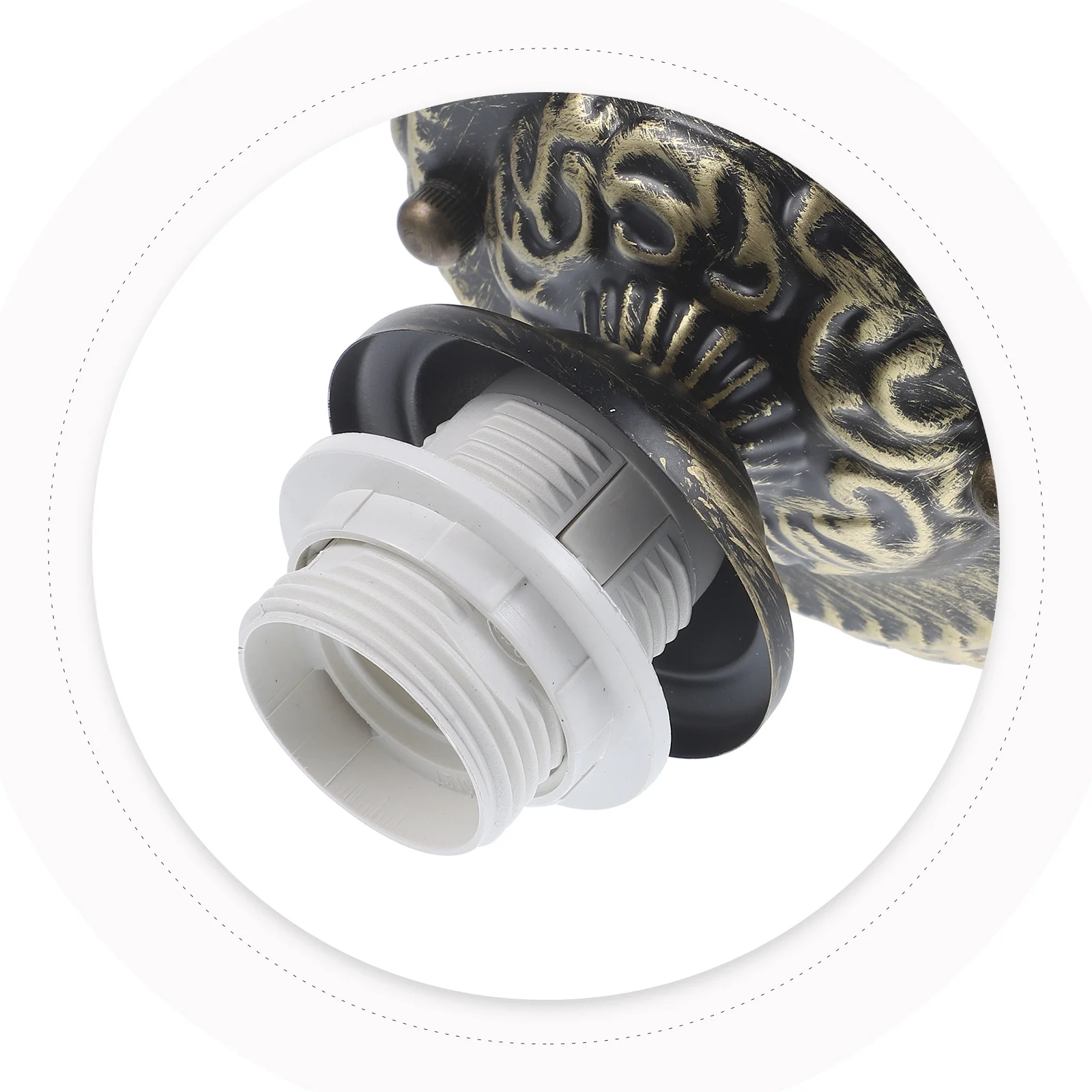 

Retro Ceiling E27 Base Socket Light Light Bulb Socket Converter Bulb Adapter For Chandelier Wall Desk Lamp Repair Kit Lamp Parts