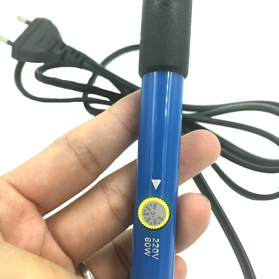 60W Portable Electric Soldering Iron Welding Irons Temperature Adjustable 220V 110V Welding Rework Station Soldering Tips