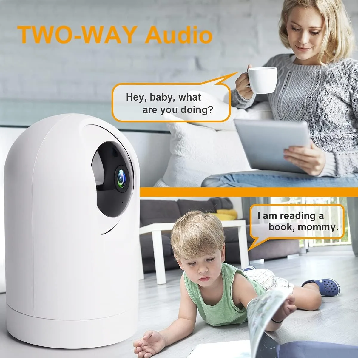 Indoor CCTV Camera com Rastreamento Automático, Proteção de Segurança, Baby and Pet Monitor, 2MP Câmera IP, 2.4G, 5G WiFi