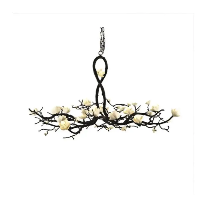 

Art living room full copper branch lamp, new Chinese flower surprise quiet wind in the ancient style restaurant light luxury