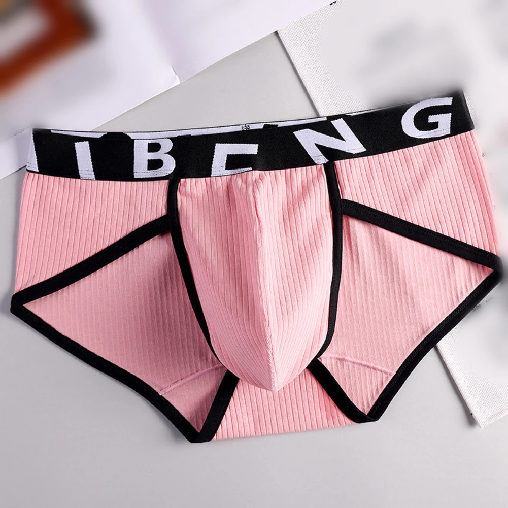 Blue Breathable Briefs 95 Cotton Fabric Applicable For Various Sizes Brand New Condition Color Matching Pattern