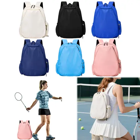 Damnylon moderacketryggsäck vattentålig och lätt multifunktionell sportväska för tennis, badminton, basket etc. 8 best sales racketväska - №5