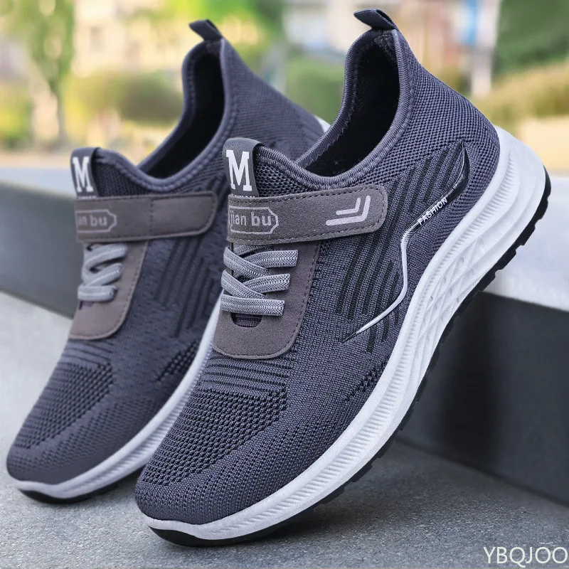 

Мужские весенне-летние новые одинарные туфли, простые удобные повседневные дышащие легкие прочные кроссовки для бега