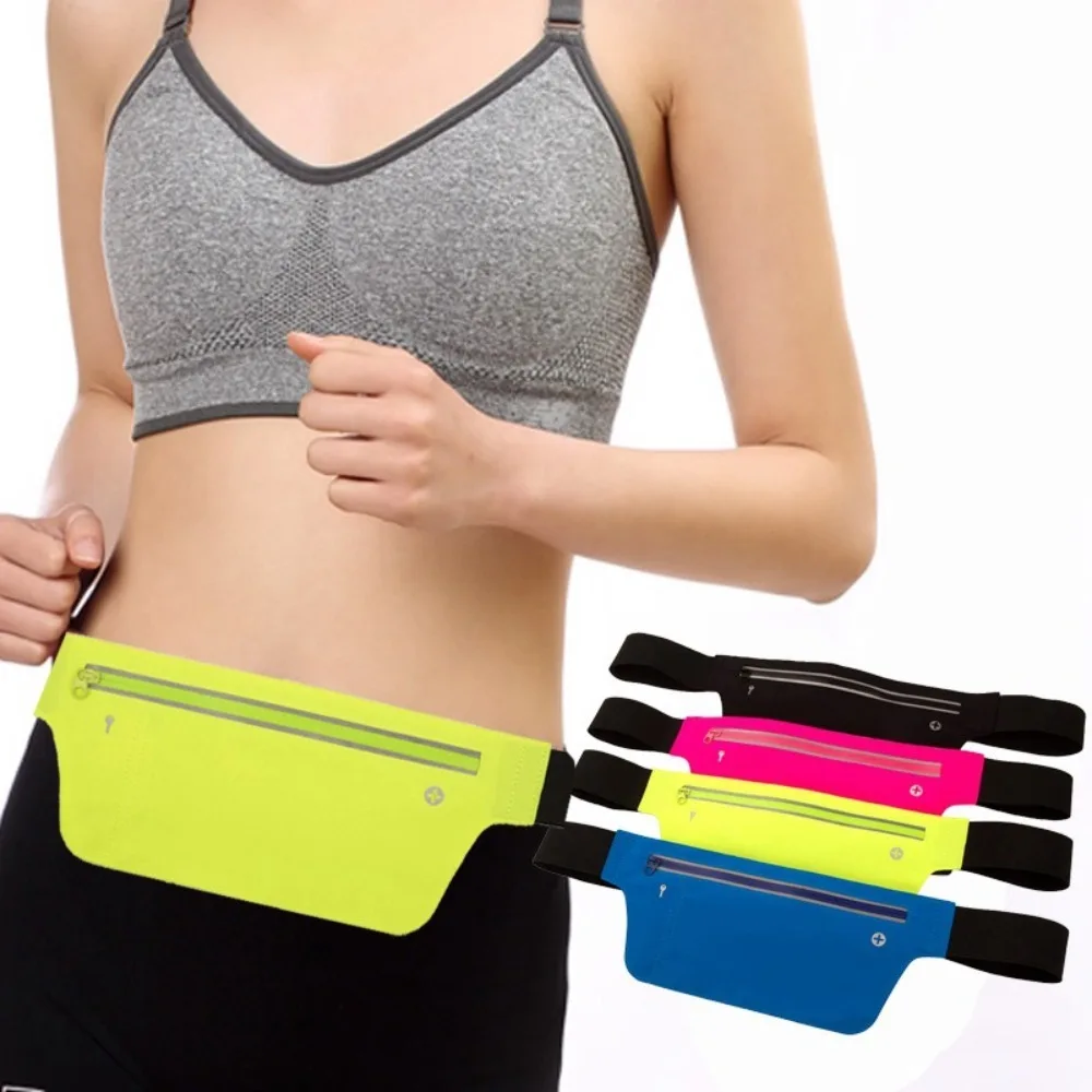 Thin Close Fitting Waist Pack Waist Pack Mobile Phone Bag Ultra-Thin Waist Bag Hidden Security Wallet Belt Bag Sports Waistpack