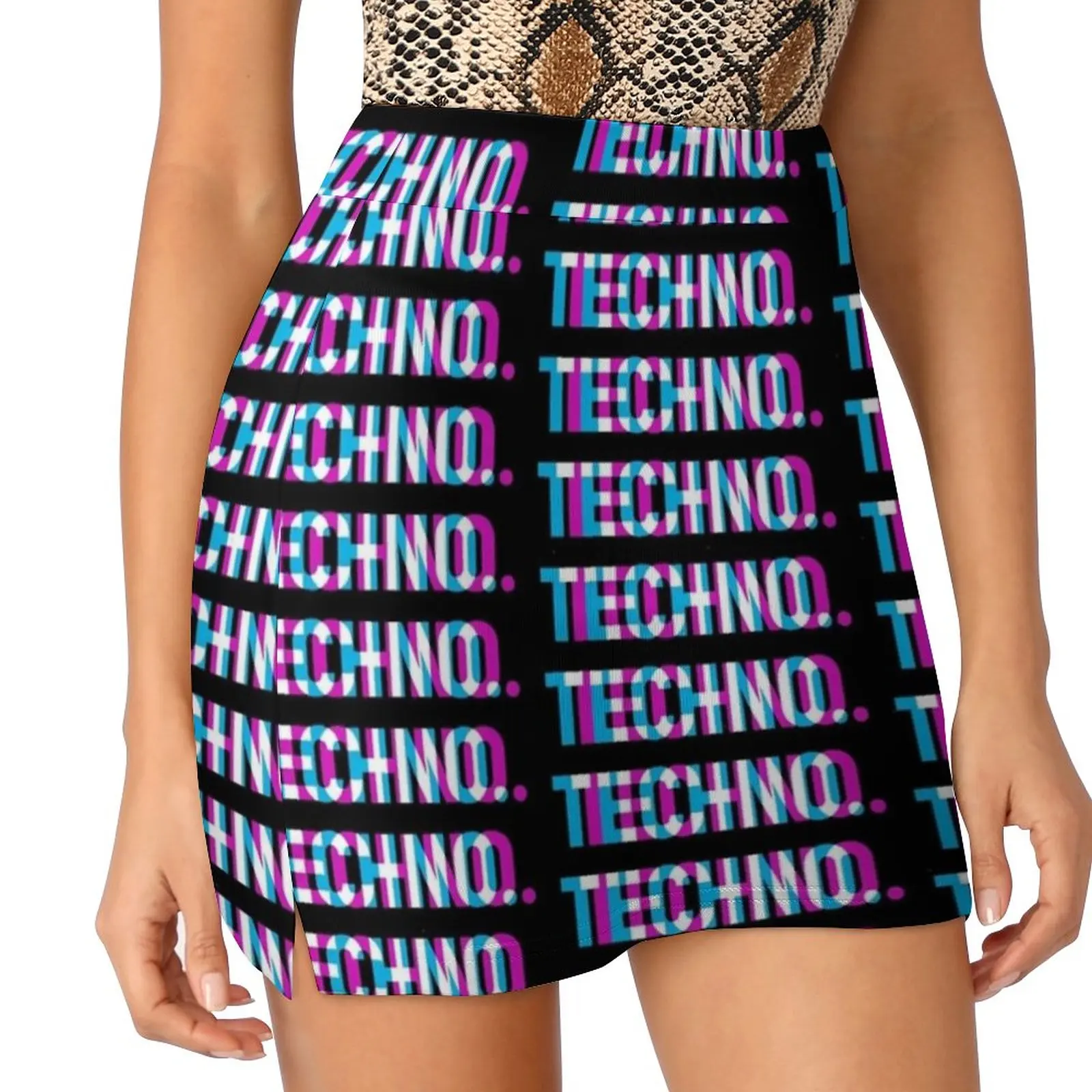 Techno Women's skirt Aesthetic skirts New Fashion Short Skirts Techno Religion Techno Religion Carl Cox Underground Boiler Room