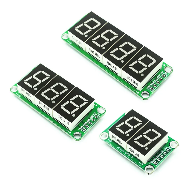 1~100Pcs 74HC595 Static Drive 2-Segment Digital Tube Display Module Seamlessly Connected In Series 0.5 Inch High Brightness Red