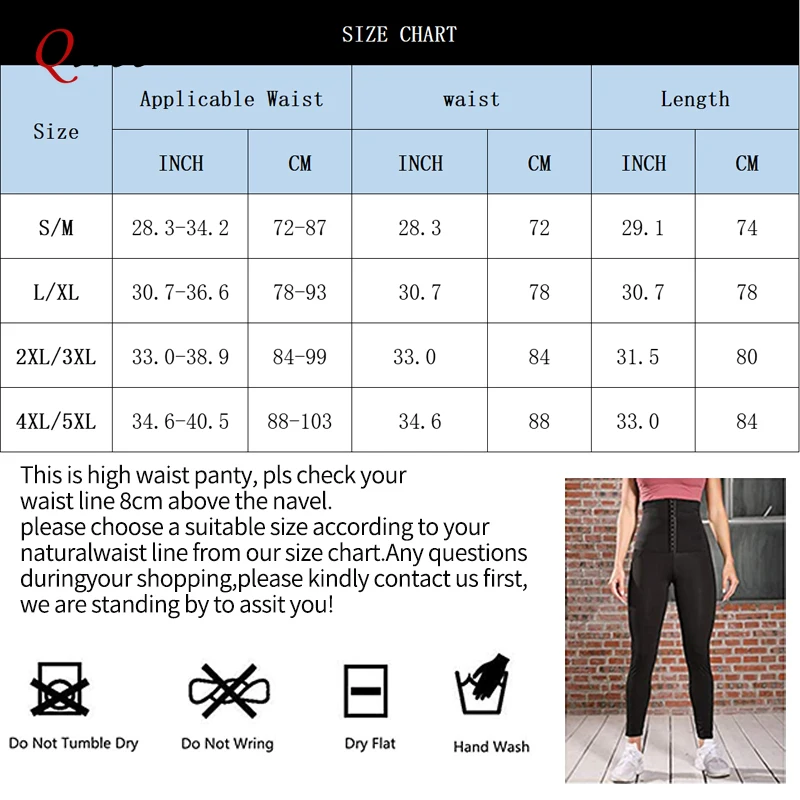 Qtree Sauna Body Shaper Pants Women Hot Thermo Sweat Slimming Shorts Fitness Hooks Workout Gym Leggings Waist Trainer Shapewear