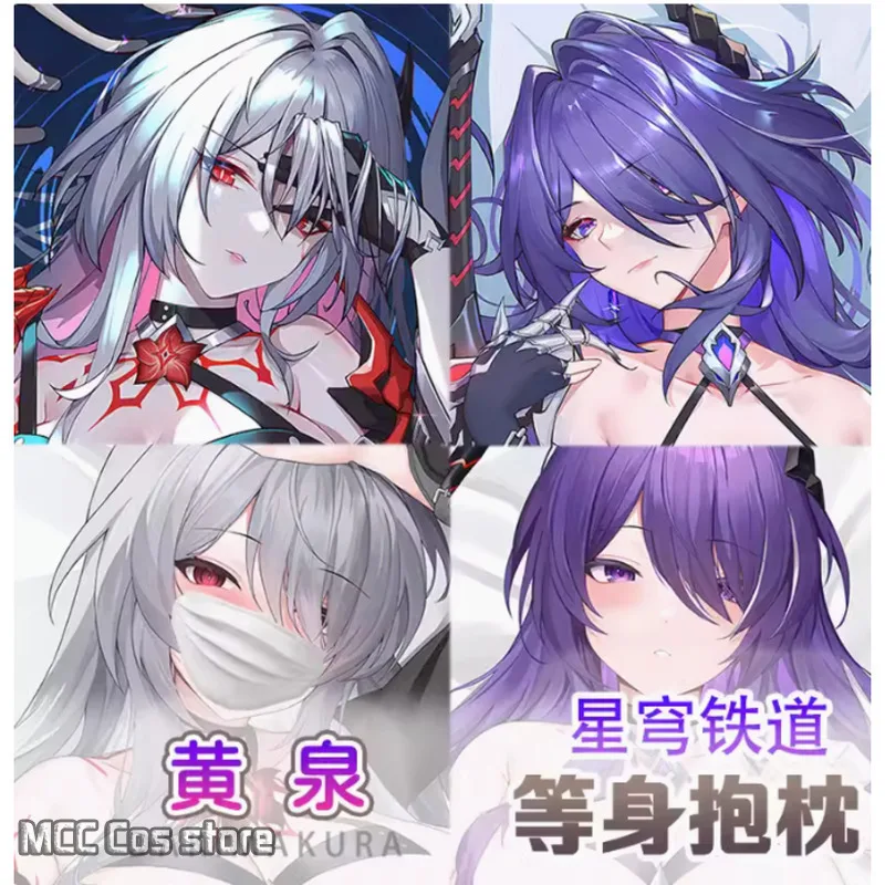 Anime Honkai: Star Rail Acheron Sexy Dakimakura Hing Body Case Cosplay Otaku Pillow Cushion Cover Bedding YY