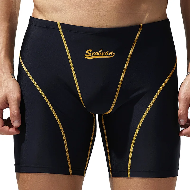 Fashion Design Summer Seobean Men's Multi color Swimming Pants Beach Three way Swimming Pants Trunks Underpants M-2XL