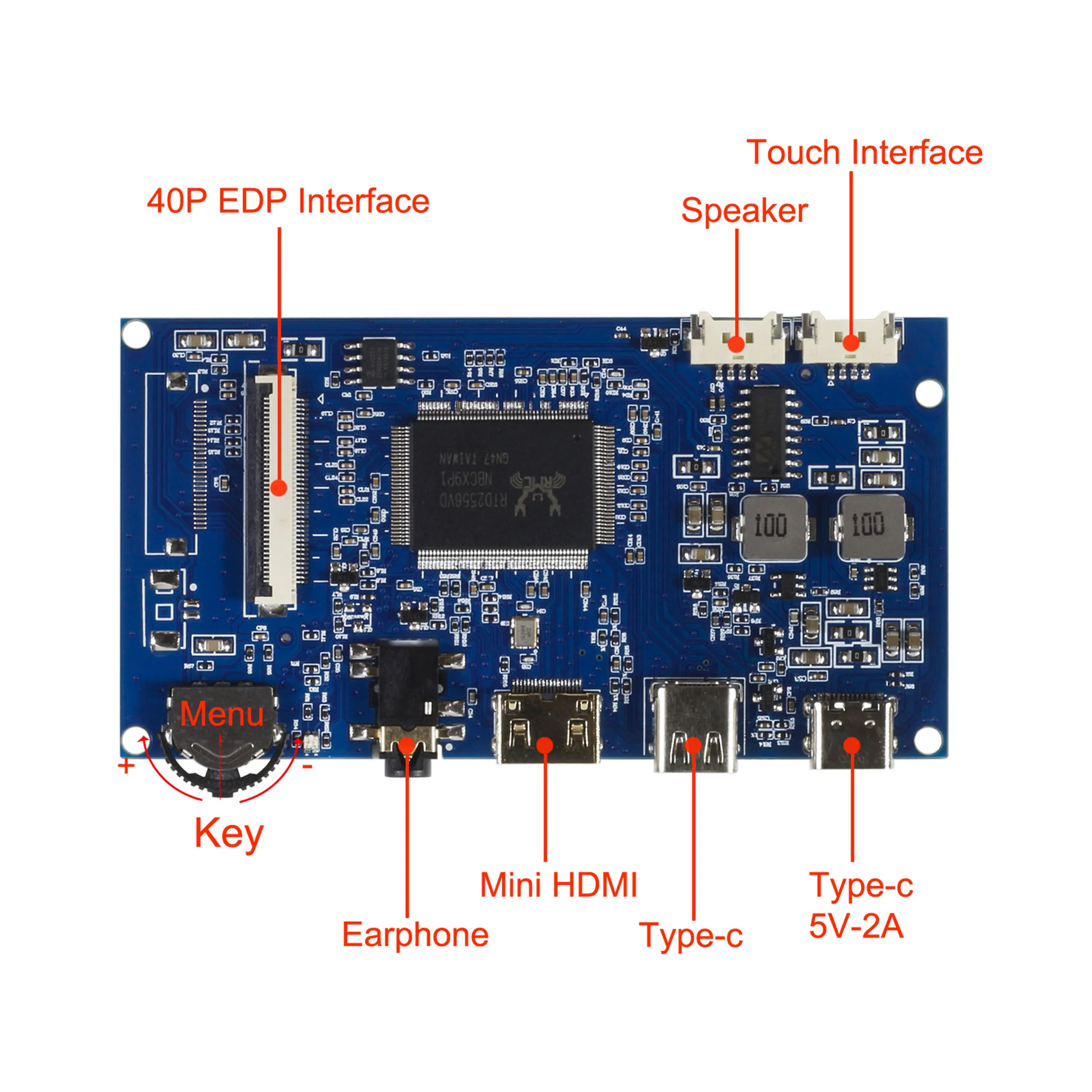 9.7 Inch 2048*1536 Scherm Lcd-Monitor Driver Control Board Mini Hdmi-Compatibel Voor Lattepanda,Raspberry Pi Banana Pi Pc