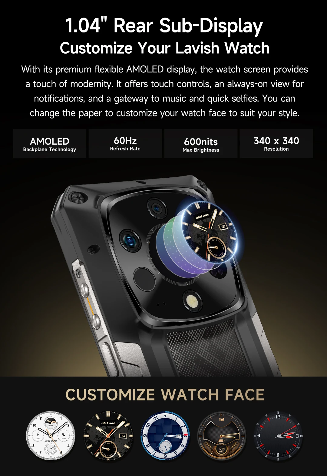 Ulefone Armor 28 Ultra T 5G AI Rugged Smartphone Android 1TB ROM+32GB RAM AMOLED 6.67" Dimensity 9300+