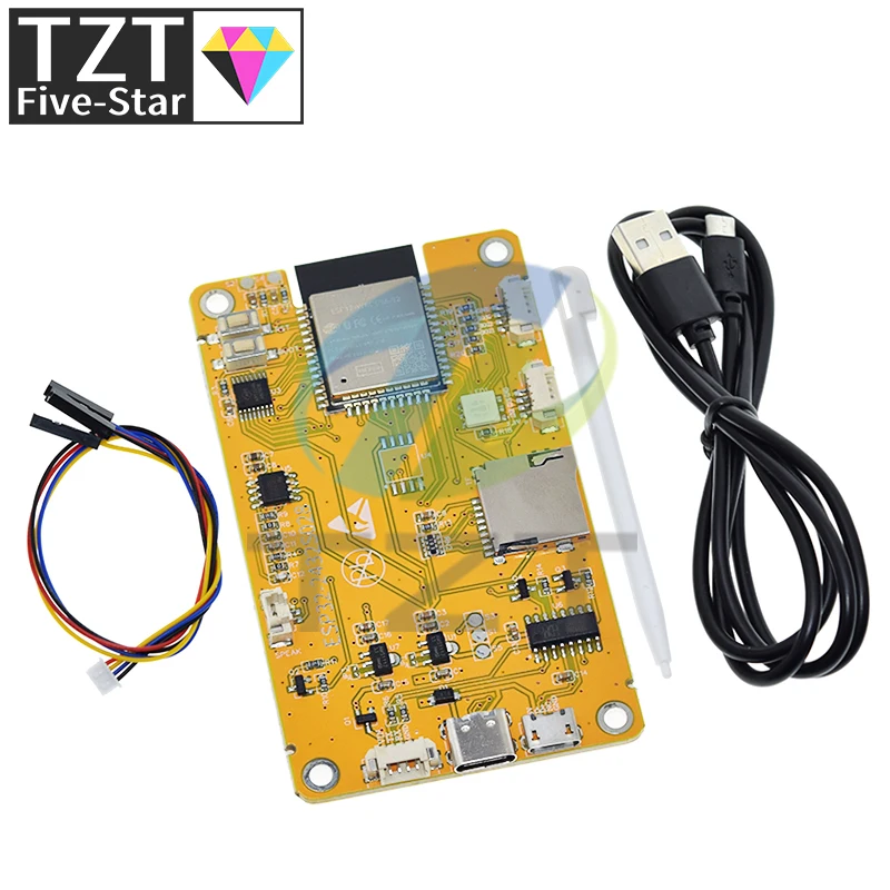 1 peça esp32 lvgl wifi e placa de desenvolvimento bluetooth 2.8 polegadas lcd módulo tft 240*320 tela de exibição inteligente com toque WROOM 2.8 polegadas
