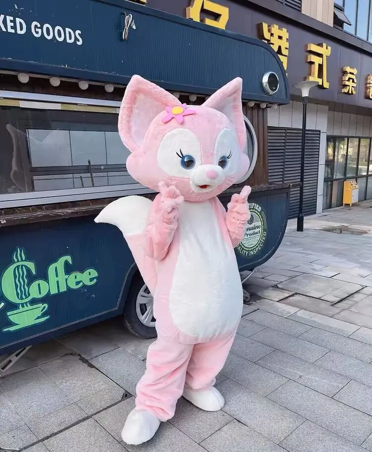 Duffy LinaBell StellaLou Mascot Costume Disney Cartoon Doll Fox Bunny Cosplay Suit Animal Anime Characters Performance Outfits