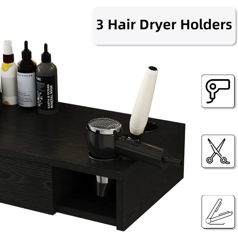 Stasiun Pangkas Rambut Dinding untuk Penata Rambut, Stasiun Salon dengan Kabinet Pangkas Rambut