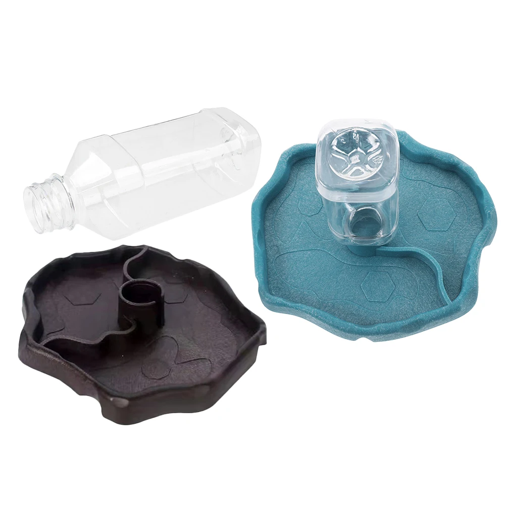 

2Pcs Automatic Water Dish Durable Food Holder for Turtle Tortoise Lizard Pet Feeder Decorative Food Dish Decorative Bowl