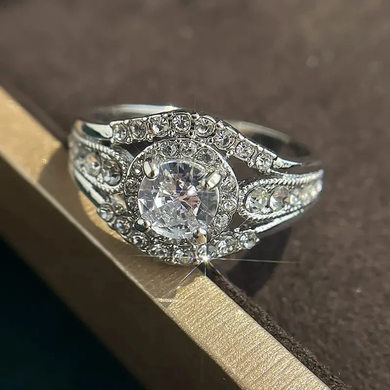 خواتم أحجار كريمة اصطناعية لامعة ، خواتم خطوبة عصرية وفاخرة ، عبر الحدود ، التجارة الإلكترونية ، بيع #5