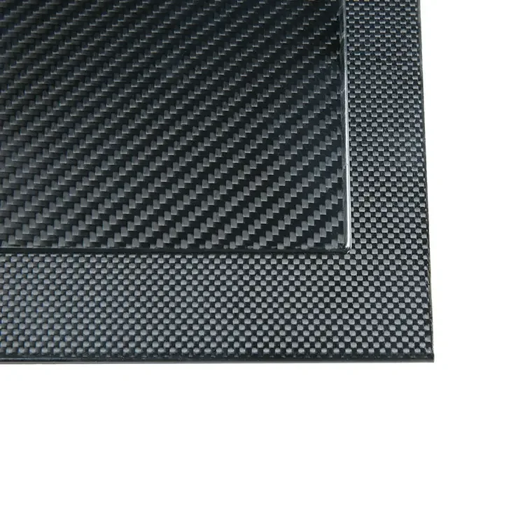 Ultra Light 3K Plain Glossy Aerospace Grade Carbon Fiber Panel High Strength Anti-Corrosion Wholesale Industrial Board