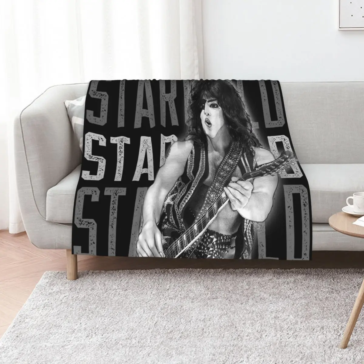 KISS Starchild KISS Army Concert V1 Throw Blanket Multi Purpose Soft Warm Blanket for Home Travel
