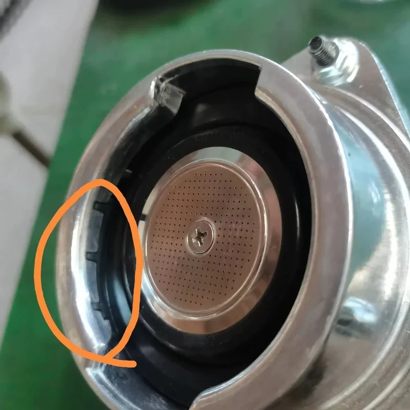 1 個/2 個デロンギ半自動コーヒーマシン注ぎ口パッドハンドル固着歯